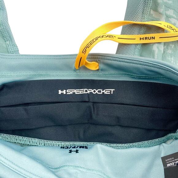 NWT UNDER ARMOUR Speedpocket Floral Compression High Rise Ankle Legging Sz Small - Picture 13 of 13